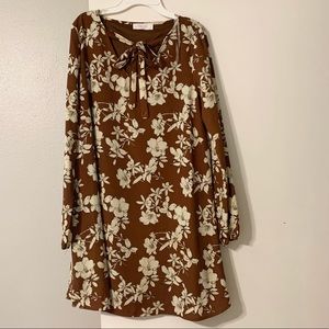 Burnt Orange Peach Love Cocktail Dress